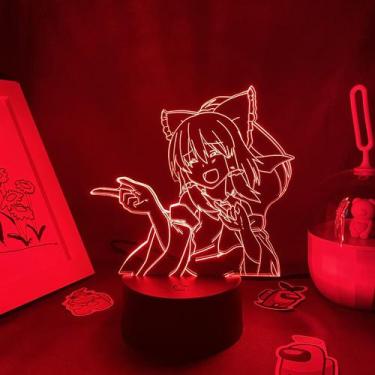 Imagem de Luz noturna LED 3D Flandres Scarlets Hakureis Reimus Color C - yiweisa