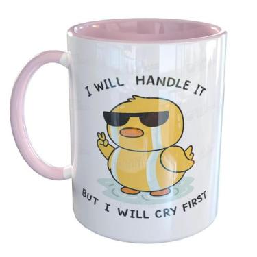 Imagem de Caneca Porcelana Pato Persistente Humor Resiliência - Pense Canecas, R