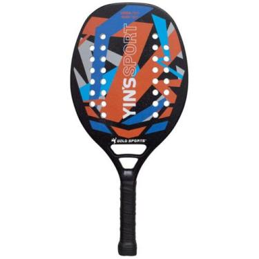 Imagem de Raquete Beach Tennis Gold Sports Yins Convoy carbon Pro Advance, Único