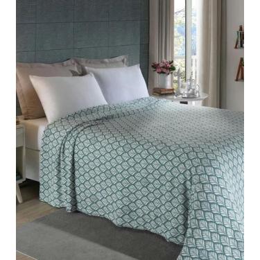 Imagem de Manta Flannel Casal Lar E Lazer Verde, UN, Verde