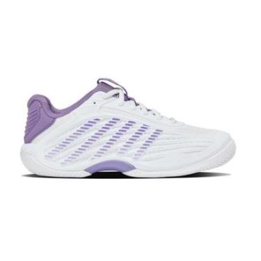 Imagem de Tênis Kswiss Hypercourt Express 3 Clay Branco e Roxo Feminino-Feminino