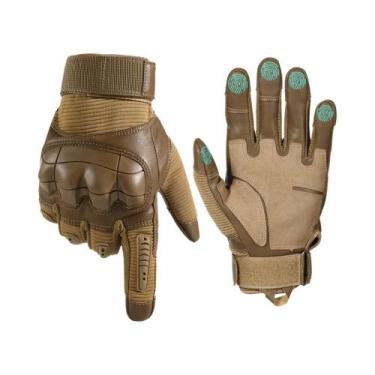 Imagem de Luvas Táticas Com Tela Sensível Ao Toque Em Couro PU Para Ciclismo, Ca