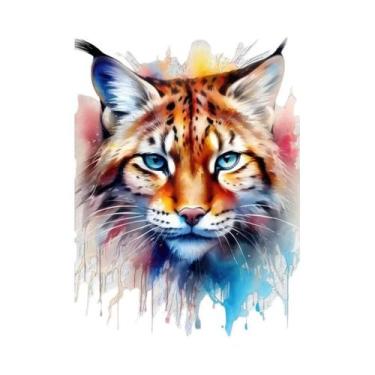 Imagem de Pintura Em Tela Sem Moldura Com Tema De Animal Lince Para Decoração De