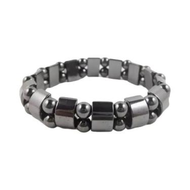 Imagem de Pulseira De Terapia Magnética De Pedra Natural Olho De Tigre Em Dupla 