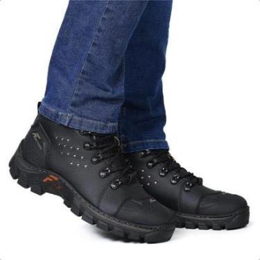 Imagem de Tênis Masculino Coturno Cano Alto Bico Pvc Solado Tratorado Frontinni-Masculino