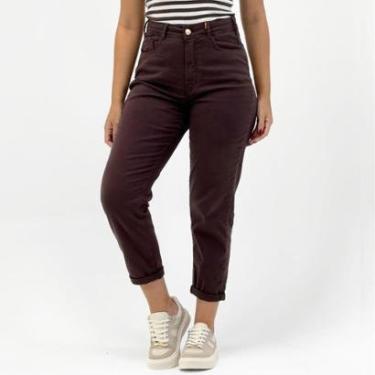 Imagem de Calça Dipanno Mom em Sarja Feminina-Feminino