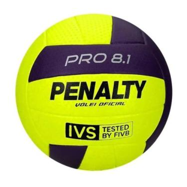 Imagem de Bola Vôlei Penalty 8.1 Pro XXVI - Amarelo e Roxo, Único