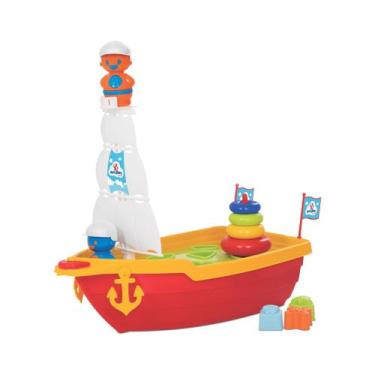 Imagem de Brinquedo Educativo, Mega Barco Didático, Solapa, Merco Toys - Mercoto
