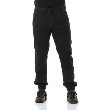 Imagem de Calça Jeans Masculina Arauto Jogger Cargo Black