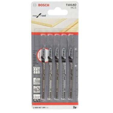 Imagem de Lâmina Serra Tico Tico Bosch T101AO Clean For Wood 5 Peças