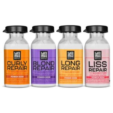 Imagem de Kit 4 Ampolas Linha Repair 18ml Yamá - Yama Beauty