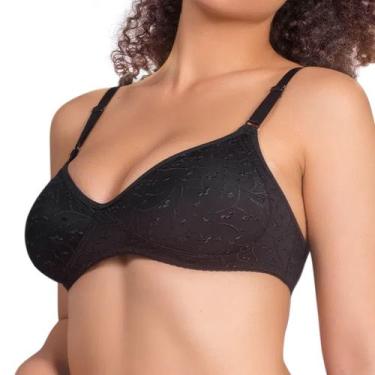 Imagem de Sutiã Triângulo Sem Bojo Plus Media Compessão Structure Duloren, Preto
