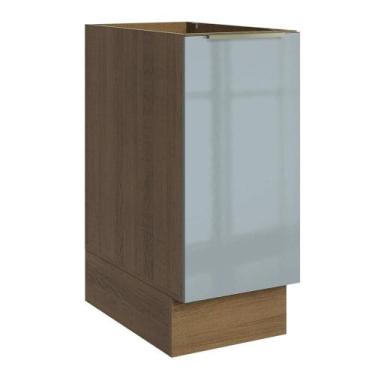 Imagem de Balcão De Cozinha 35 Cm 1 Porta (sem Tampo) Rustic/cinza Lux Madesa Ru