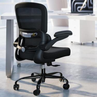 Imagem de Cadeira de Escritório TRALT Ergonômica em Tela com Suporte Lombar