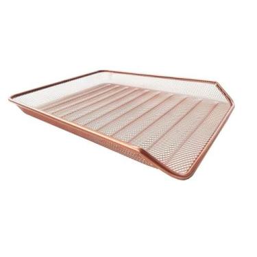 Imagem de Bandeja Organizadora de Mesa, Multiuso, Escritório, Rose Gold - Gv Off