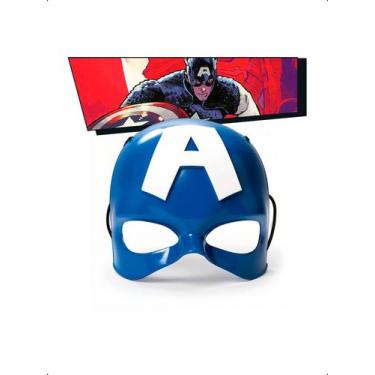 Imagem de Máscara Fantasia Heróis Infantil Marvel Vingadores Diversão -