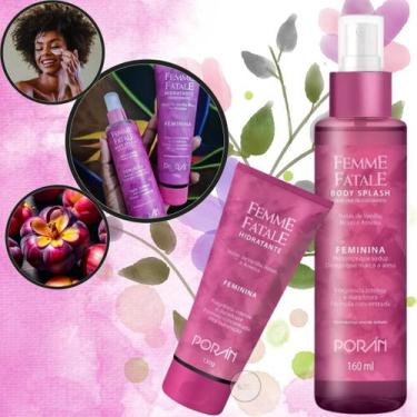 Imagem de Kit Body Splash e Hidratante Famme Fatale Feminina Porán 2 unid