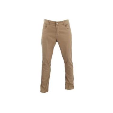 Imagem de Calça Masculina Skinny Sarja Areia - Bivik Jeans, Areia, 46