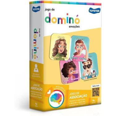 Imagem de Jogo domino das emoções - português, inglês e espanhol - Toyster