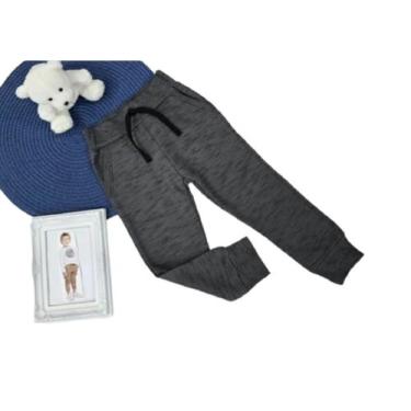 Imagem de Calça Infantil Moletom Flanelado Com Bolsos - By Gus, Cinza, 02
