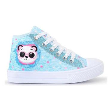 Imagem de Tênis Infantil Panda Feminino Botinha Glitter Menina - Prado