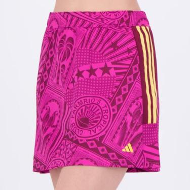 Imagem de Saia Adidas X Farm Feminina Rosa, PP