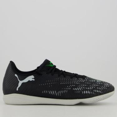 Imagem de Chuteira Puma Future 8 Play IT Futsal Preta e Verde, 42