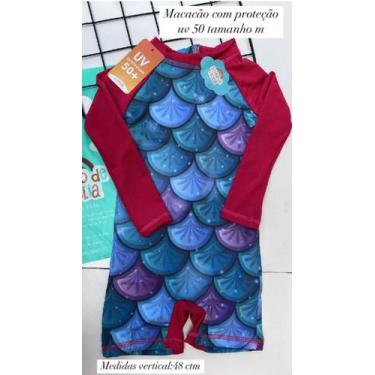 Imagem de Macacão infantil Feminino Moda praia uv 50 - Sem Marca, m