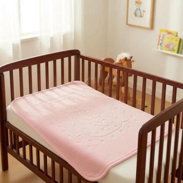 Imagem de Cobertor Infantil Raschel C/Relevo 80x1,10m Estampa My Sweet Bear Rosa
