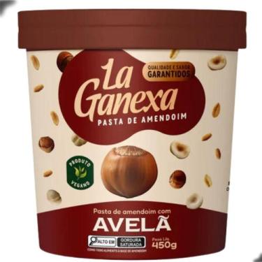 Imagem de Pasta de Amendoim Gourmet Protein 450g La Ganexa, Avelã