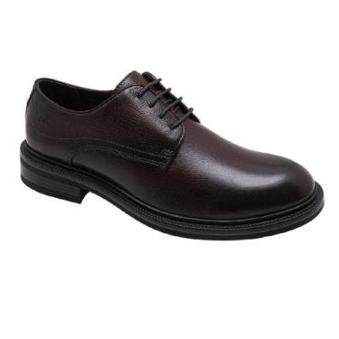 Imagem de Sapato democrata doha couro ref 597101 masculino, 41, Marrom escuro
