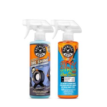 Imagem de Kit Chemical Guys Limpador de Rodas e Brilho para Pneus 473 ml