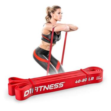 Imagem de Super Band D1 FITNESS 3,0 cm Vermelha 12-25kg Intensidade Média
