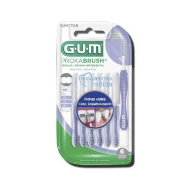 Imagem de GUM Escova Interdental Proxabrush Extra Fina 0.6mm 6un