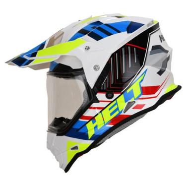 Imagem de Capacete Helt Cross Vision Glass off road trilha enduro -