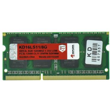 Imagem de Memória RAM para Notebook Keepdata DDR3L 8GB 1600MHz KD16LS11-8G Eficiência Energética