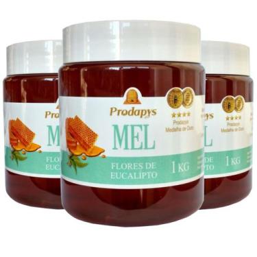 Imagem de Mel Flores de Eucalipto 1kg - Eleito o Melhor Mel do Mundo Kit com 3 -