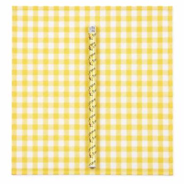 Imagem de Toalha Plástica Xadrez Amarelo com 10 Festa Junina Arraiá 78x78cm - Fe