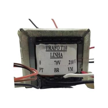 Imagem de Transformador de Linha T10 com Tensão 70V para Sistema de Áudio e Alto-Falantes Frahm