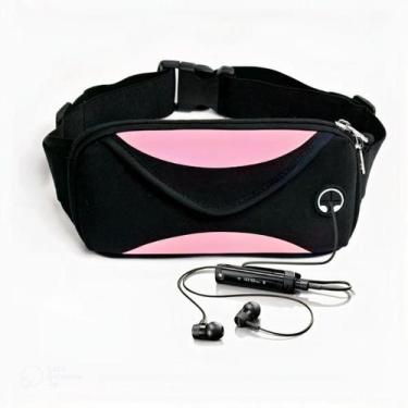 Imagem de Pochete Esportiva De Corrida Slim Impermeável Celular Bike, Rosa
