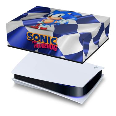 Xbox 360 Slim Capa Anti Poeira - Sonic The Hedgehog - Pop Arte Skins