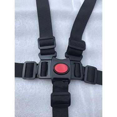 Imagem de Correias para cadeira alta, cinto de seguranca ajustavel de 5 pontos para bebe Cinto para carrinho de bebe Protecao segura para carrinho de bebe, cadeira alta para bebe, cinto de seguranca, cinto de seguranca