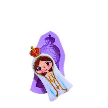 Imagem de Confeitaria dos Moldes, R112 Molde de silicone N.senhora de Fátima decorar chaveiro resina.