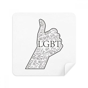 Imagem de LGBT Bandeira do Arco-Íris Ótimo Pano de Limpeza de Tela Tecido de Camurça Pacote com 2