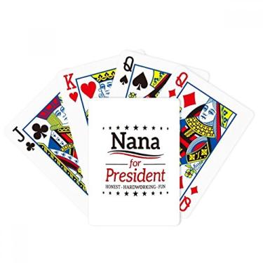Imagem de DIYthinker Cartas de baralho de pôquer President Grandma Letters Best Wishes presente de jogo de mesa