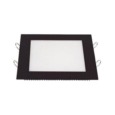 Imagem de Painel de Led Taschibra Quadrado Lux de Embutir 18W Bivolt Preto 4000K Luz Neutra