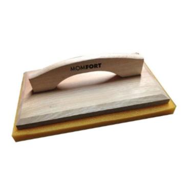 Imagem de Desempenadeira de Madeira com Espuma 17x27cm Momfort