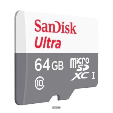 Imagem de Cartao Memoria Micro Sd Card Sandisk 64gb Ultra Classe 10
