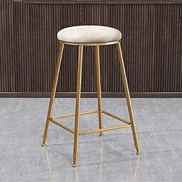 Imagem de KRASS Banquetas de metal, uso doméstico sala de jantar móveis cadeiras de balcão de café da manhã banqueta de maquiagem multifuncional, # 2,43 * 45 cm, colecionador88