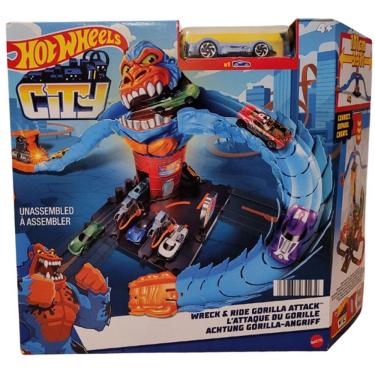 Imagem de Pista HOT Wheels CITY Conjunto Ataque do Gorila Mattel HDR30